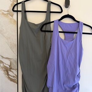 CRZ YOGA Butterluxe Medium Maternity bundle Square neck Dress and